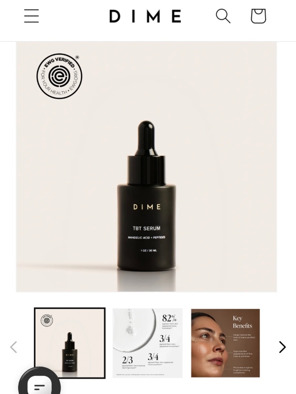 DIME Beauty - TBT Serum (Anti-Aging- Mandelic Acid)